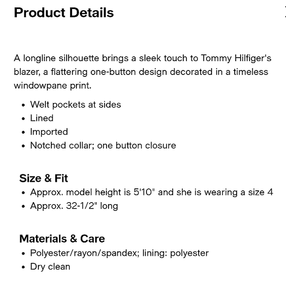 TOMMY Hilfiger | Windowpane Elbow Patch Blazer - Picture 4 of 5